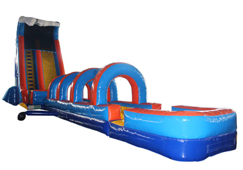 61FT Wave Inflatable Slip Splash Slide